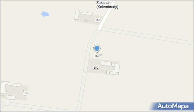Kolembrody, Kolembrody, 160, mapa Kolembrody