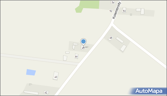 Kolembrody, Kolembrody, 45, mapa Kolembrody