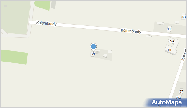 Kolembrody, Kolembrody, 58, mapa Kolembrody