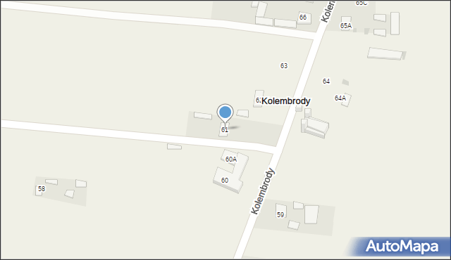 Kolembrody, Kolembrody, 61, mapa Kolembrody