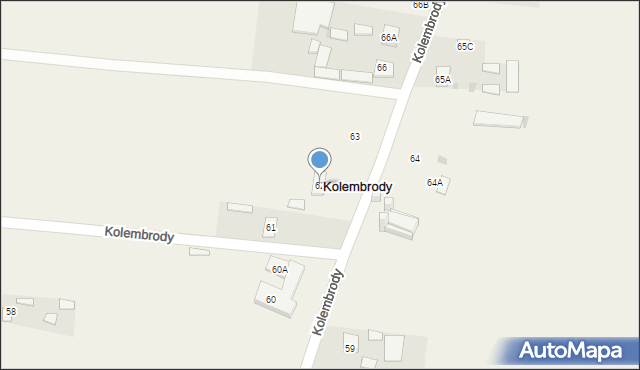 Kolembrody, Kolembrody, 62, mapa Kolembrody