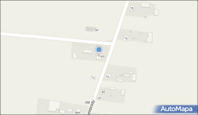 Kolembrody, Kolembrody, 72A, mapa Kolembrody