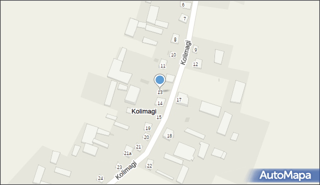 Kolimagi, Kolimagi, 13, mapa Kolimagi