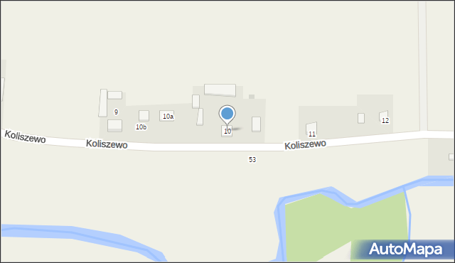 Koliszewo, Koliszewo, 10, mapa Koliszewo