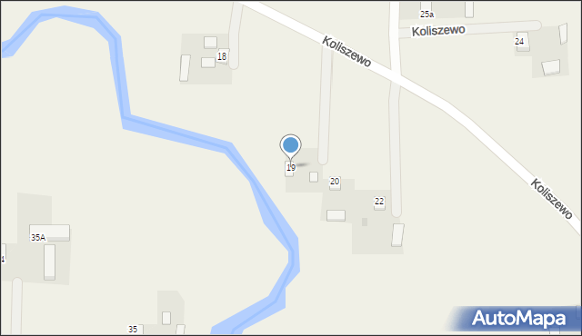 Koliszewo, Koliszewo, 19, mapa Koliszewo