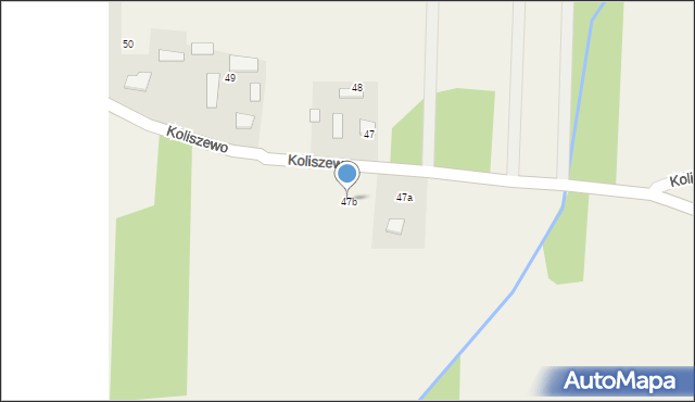 Koliszewo, Koliszewo, 47b, mapa Koliszewo