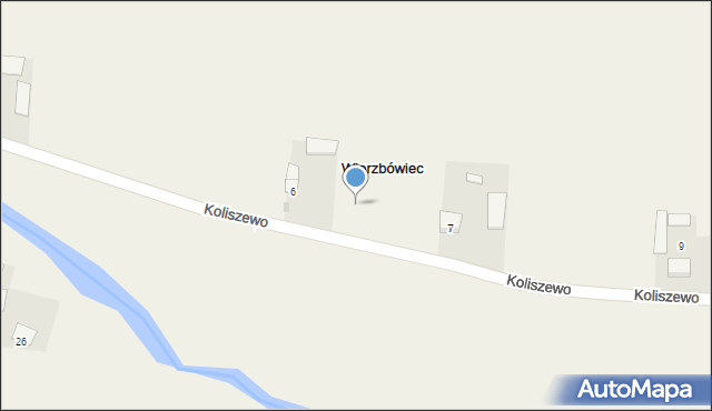 Koliszewo, Koliszewo, 6a, mapa Koliszewo