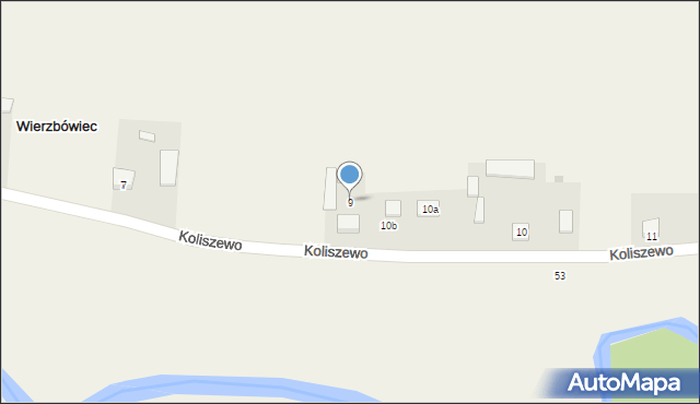 Koliszewo, Koliszewo, 9, mapa Koliszewo