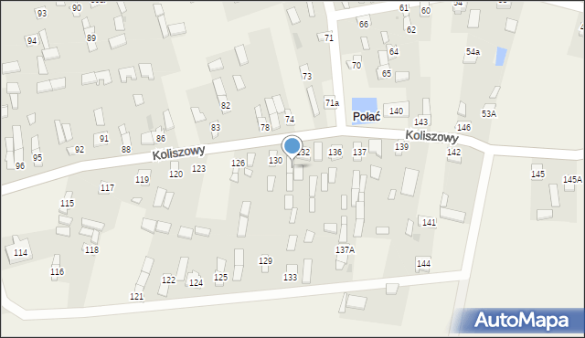 Koliszowy, Koliszowy, 131, mapa Koliszowy