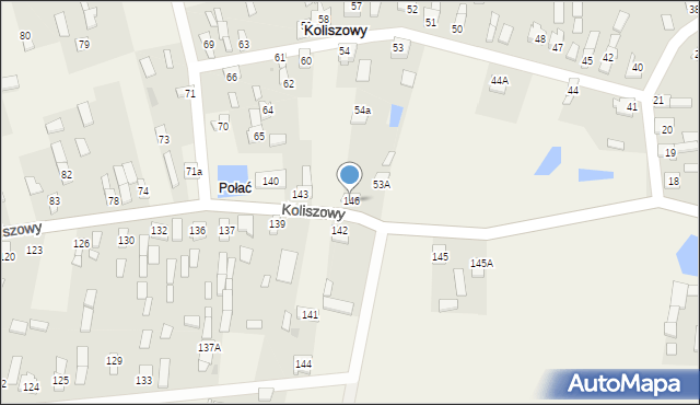 Koliszowy, Koliszowy, 146, mapa Koliszowy