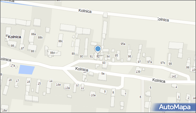 Kolnica, Kolnica, 92, mapa Kolnica