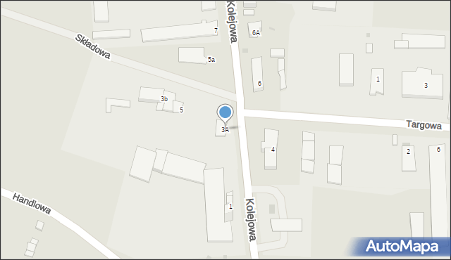 Kolno, Kolejowa, 3A, mapa Kolno