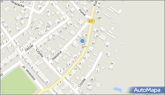 Kolno, Konstytucji 3 Maja, 19, mapa Kolno