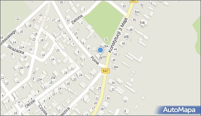 Kolno, Konstytucji 3 Maja, 29, mapa Kolno