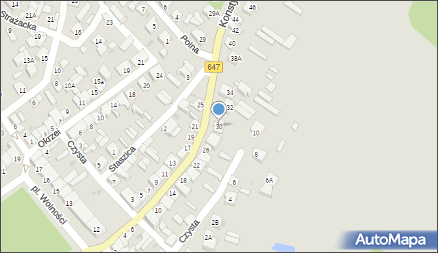 Kolno, Konstytucji 3 Maja, 30, mapa Kolno