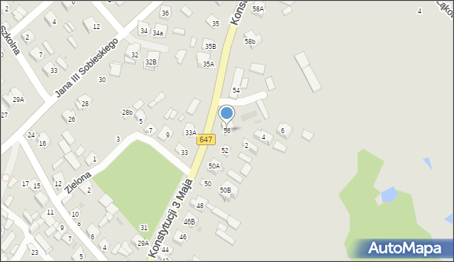 Kolno, Konstytucji 3 Maja, 56, mapa Kolno