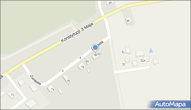 Kolno, Konstytucji 3 Maja, 82, mapa Kolno