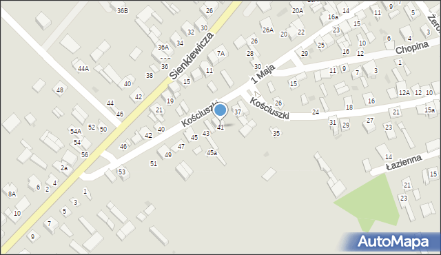 Kolno, Kościuszki Tadeusza, gen., 41, mapa Kolno