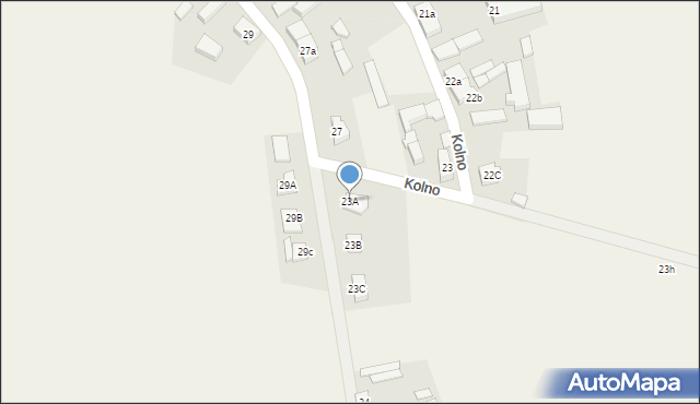 Kolno, Kolno, 23A, mapa Kolno