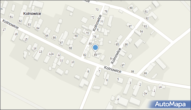 Kolnowice, Kolnowice, 83, mapa Kolnowice