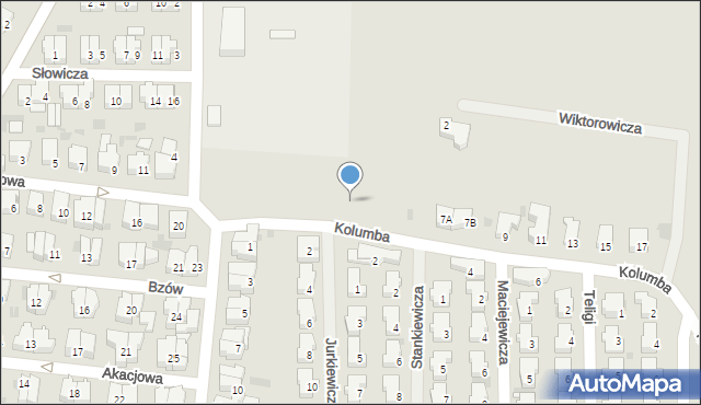 Kołobrzeg, Kolumba Krzysztofa, 3d, mapa Kołobrzegu