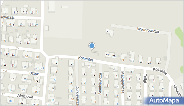 Kołobrzeg, Kolumba Krzysztofa, 3f, mapa Kołobrzegu