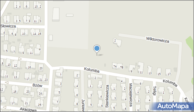 Kołobrzeg, Kolumba Krzysztofa, 5f, mapa Kołobrzegu