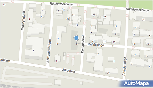Kołobrzeg, Konopnickiej Marii, 6, mapa Kołobrzegu