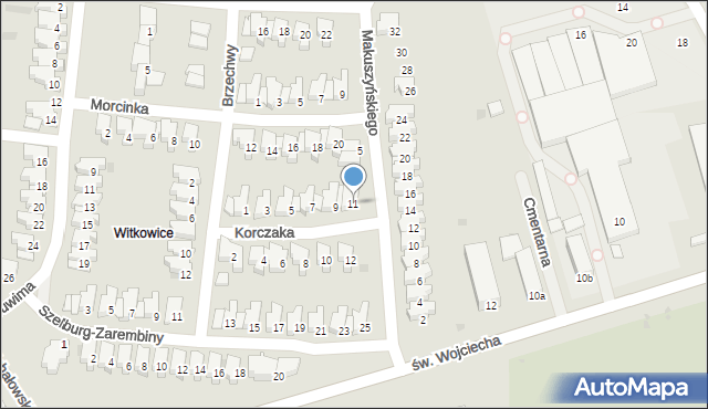 Kołobrzeg, Korczaka Janusza, 11, mapa Kołobrzegu