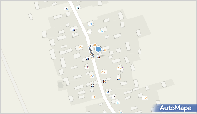 Kołodno, Kołodno, 24, mapa Kołodno