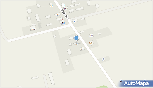 Kołodno, Kołodno, 3, mapa Kołodno