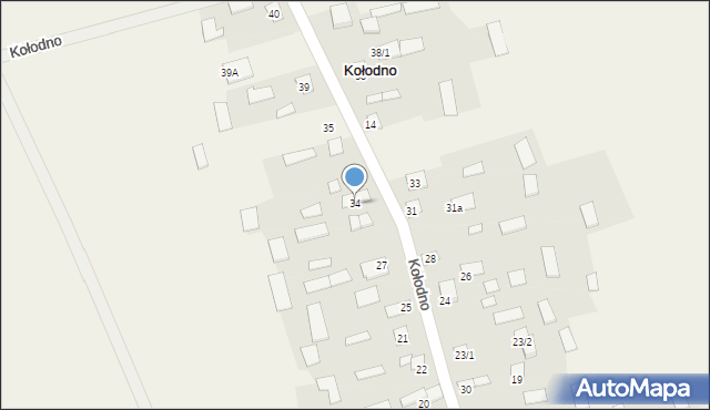 Kołodno, Kołodno, 34, mapa Kołodno