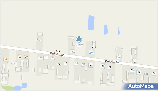 Kołodziąż, Kołodziąż, 26b, mapa Kołodziąż