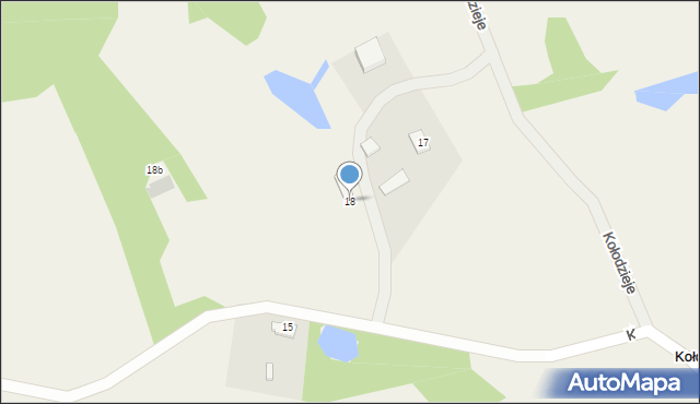 Kołodzieje, Kołodzieje, 18, mapa Kołodzieje