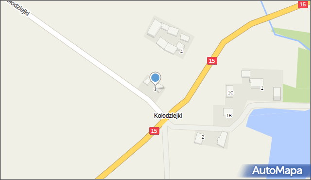 Kołodziejki, Kołodziejki, 3, mapa Kołodziejki