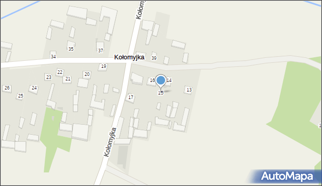 Kołomyjka, Kołomyjka, 15, mapa Kołomyjka