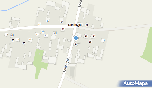 Kołomyjka, Kołomyjka, 17, mapa Kołomyjka