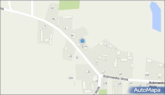 Kolonia Bobrowska Wola, Kolonia Bobrowska Wola, 3, mapa Kolonia Bobrowska Wola