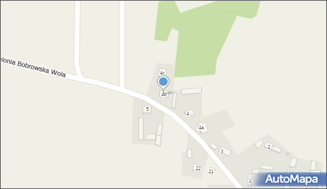 Kolonia Bobrowska Wola, Kolonia Bobrowska Wola, 4b, mapa Kolonia Bobrowska Wola