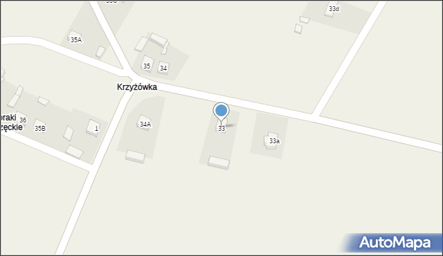 Kolonia Broszęcin, Kolonia Broszęcin, 33, mapa Kolonia Broszęcin