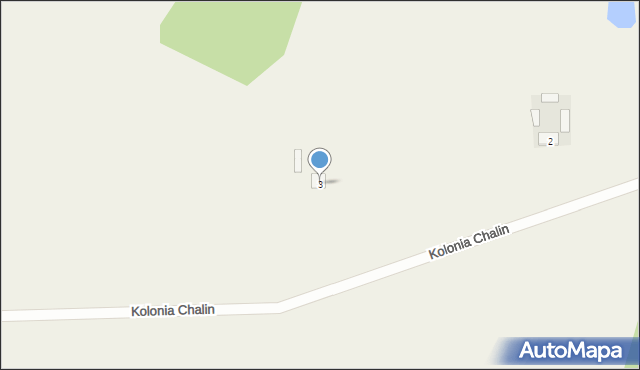 Kolonia Chalin, Kolonia Chalin, 3, mapa Kolonia Chalin