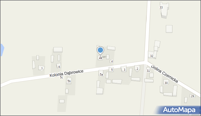 Kolonia Dąbrowice, Kolonia Dąbrowice, 4a, mapa Kolonia Dąbrowice