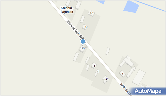 Kolonia Dębniak, Kolonia Dębniak, 5A, mapa Kolonia Dębniak
