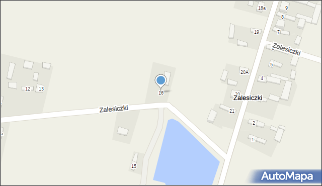 Kolonia Dobryszyce, Kolonia Dobryszyce, 16, mapa Kolonia Dobryszyce