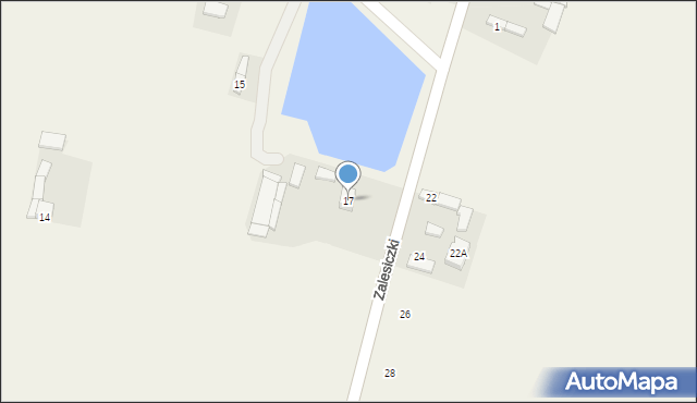 Kolonia Dobryszyce, Kolonia Dobryszyce, 17, mapa Kolonia Dobryszyce