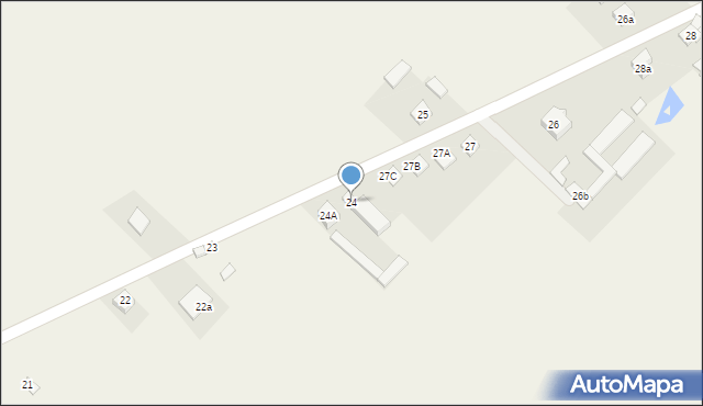 Kolonia Dobryszyce, Kolonia Dobryszyce, 24, mapa Kolonia Dobryszyce