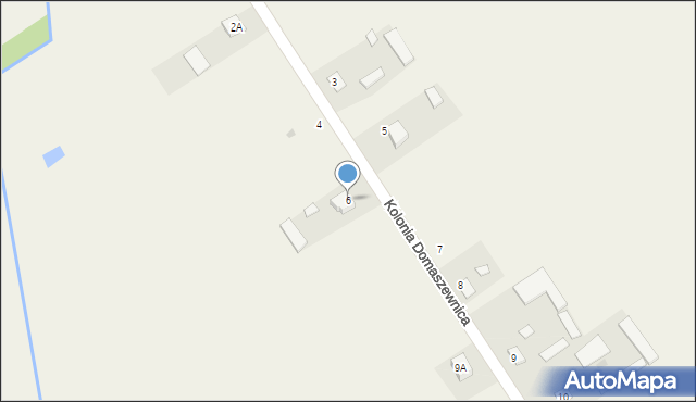 Kolonia Domaszewnica, Kolonia Domaszewnica, 6, mapa Kolonia Domaszewnica