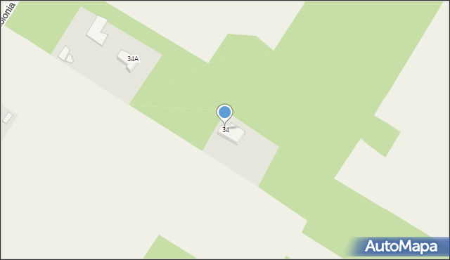 Kolonia Góra Puławska, Kolonia Góra Puławska, 34, mapa Kolonia Góra Puławska