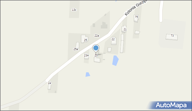 Kolonia Gorzędów, Kolonia Gorzędów, 23, mapa Kolonia Gorzędów