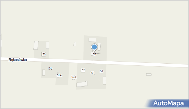 Kolonia Kiełczewice Dolne, Kolonia Kiełczewice Dolne, 55, mapa Kolonia Kiełczewice Dolne